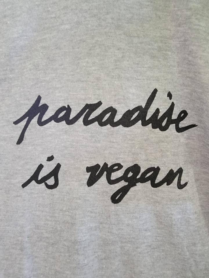 Paradise is Vegan T-shirt for wholesale by Vegan Club