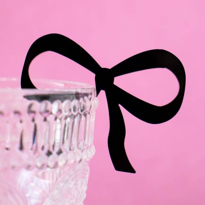 Bow Drink Tags, Tea Party, Bridal Shower Decor, Baby Shower for wholesale by Momenti di Vita