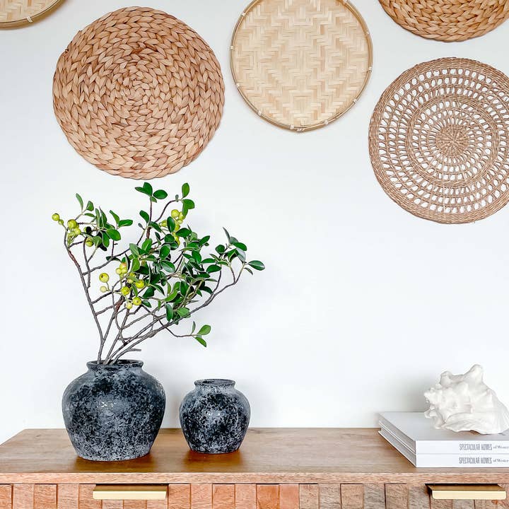 Hycroft Home Decor - Wholesale Vase - Athena Vintage-Style Ceramic Vase, High-End Home Accent