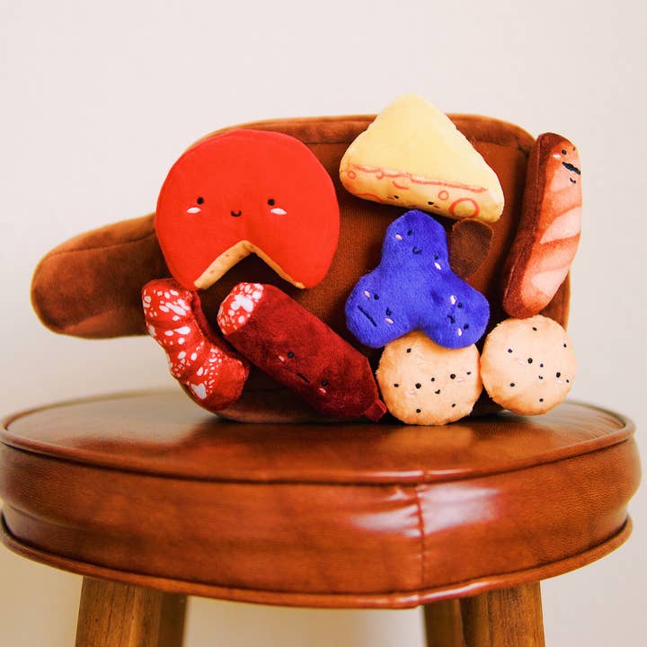 Woof & Co. - Wholesale Pet Plush Toy - Dog - Barkuterie Board Multipiece Pet Plush Toy Ecofriendly9