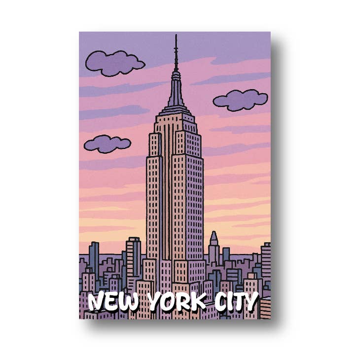 Carte postale 4" X 6" de New York - Empire State Building pour la vente par BigZoo Store
