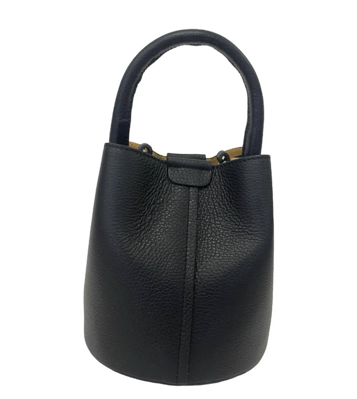 Two Amicis - Vente Sac à main avec poignée sur le dessus – femme - Whimsy - Petit sac seau en cuir avec poignée supérieure1