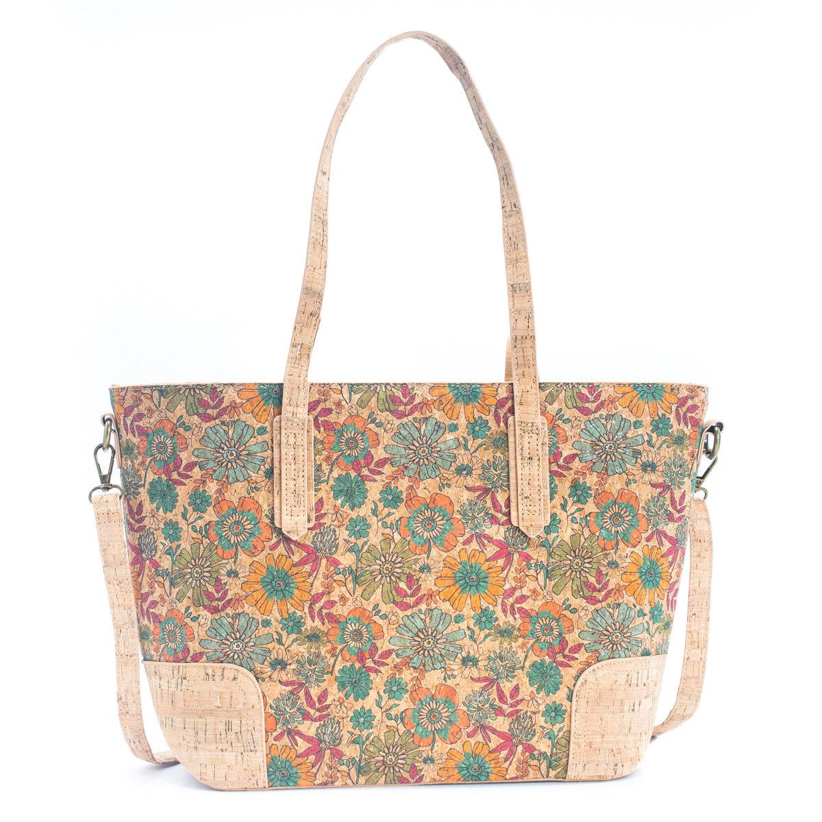 Meninas Bonitas Cork – wholesale Bärkasse - Dam – Naturkork med sommar Design: Kvinnors tygväska BAGF-0223