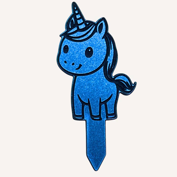 Webber Creates - Venta al por mayor Postes de jardín/césped - Celestia el Unicornio - Estaca de Planta de Acrílico