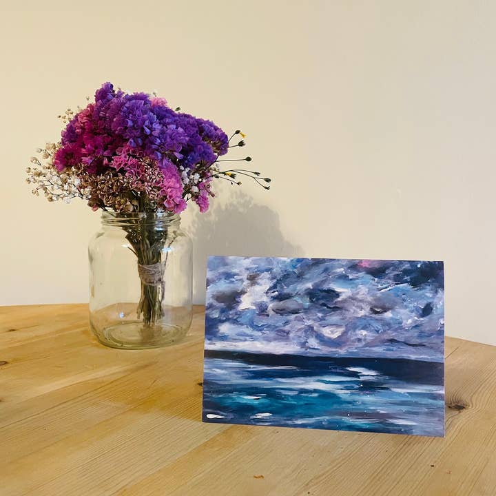 Beth Garner - Wholesale Everyday Greeting Card - Blue Seaside Card2