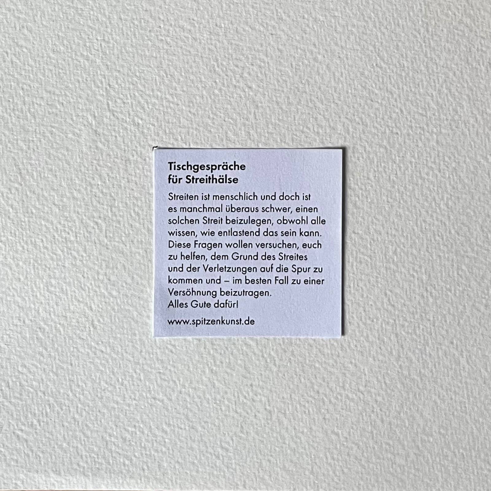 Spitzenkunst - Wholesale I'm Sorry Card - Table Talks for Squabblers1