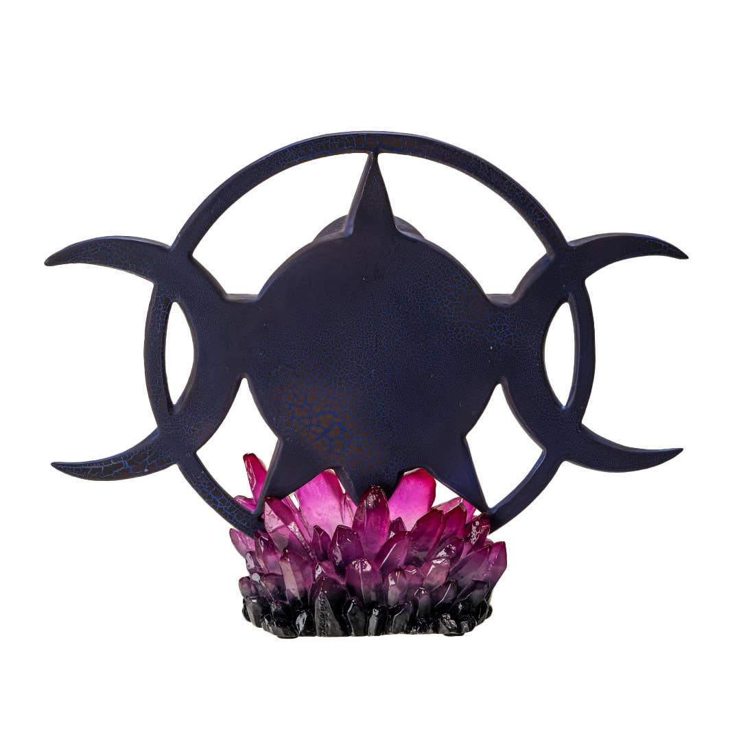 Pacific Trading - Wholesale Decorative Tabletop Object - Triple Moon Spiral Goddess with LED Base3