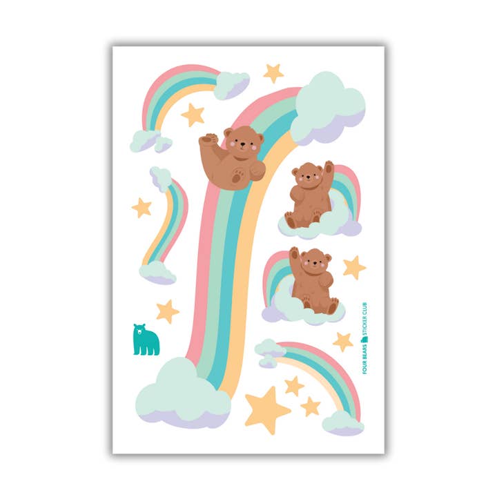 Cavalgando Arco-Íris por atacado de Four Bears Sticker Club