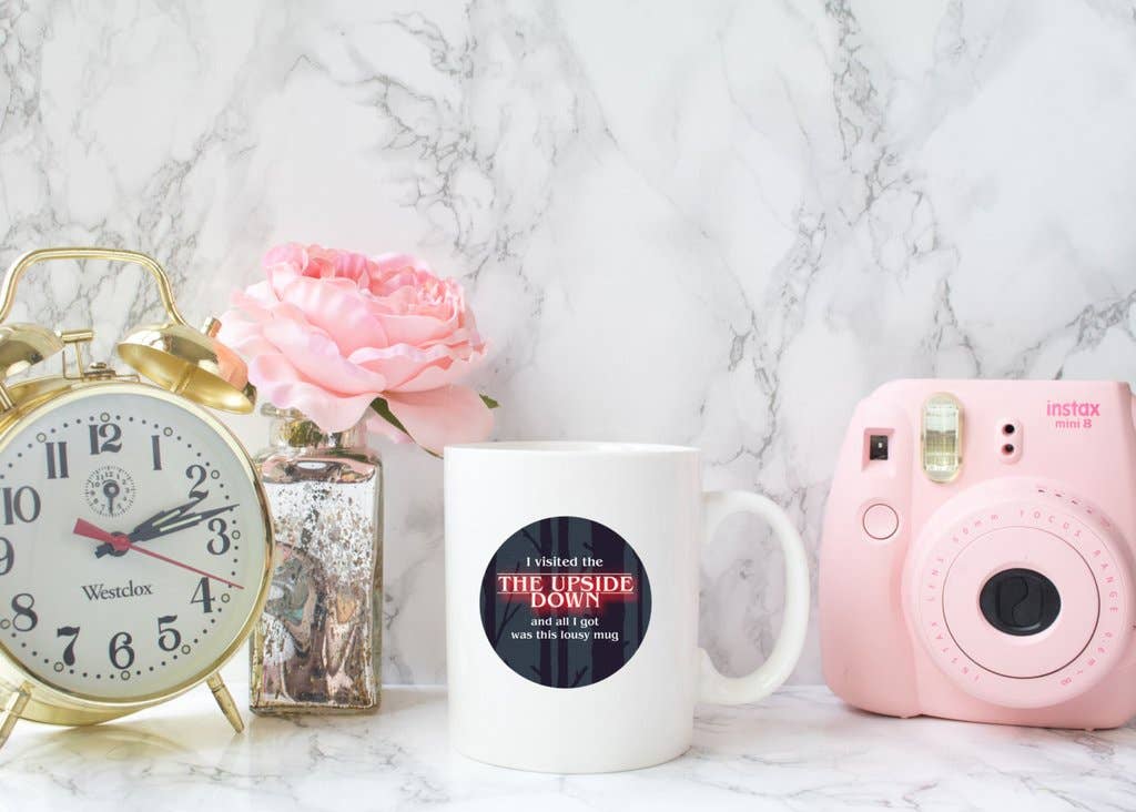 The Foxy Hipster - Wholesale Coffee Mug - Stranger Things Inspired 11oz Coffee Mug Upside Down1