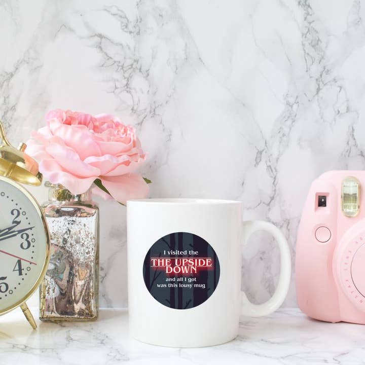 The Foxy Hipster - Wholesale Coffee Mug - Stranger Things Inspired 11oz Coffee Mug Upside Down1