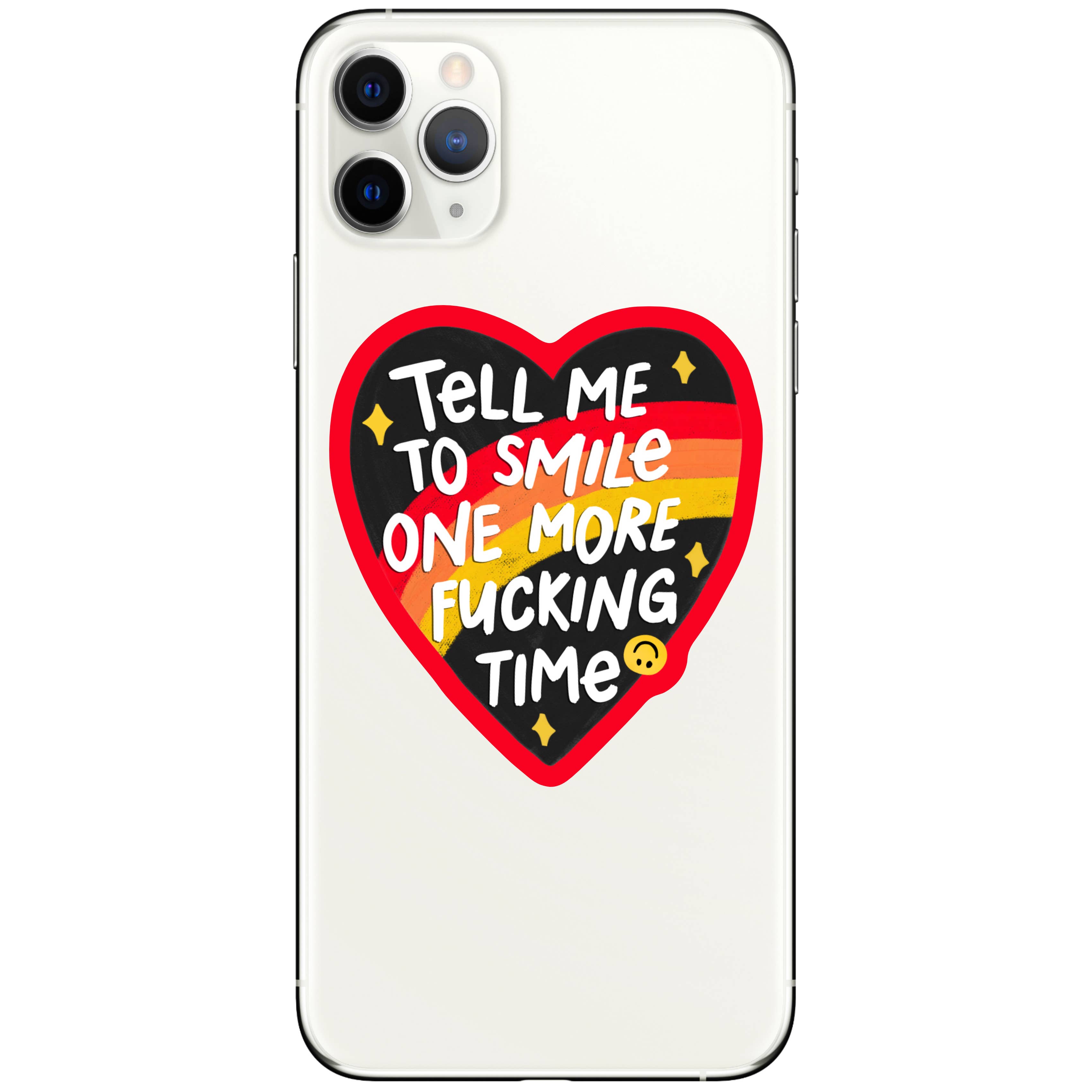 Juju and Moxie - Vente Autocollant - Autocollant en vinyle de haute qualité "Femmes sarcastiques jurent putain sourire"4