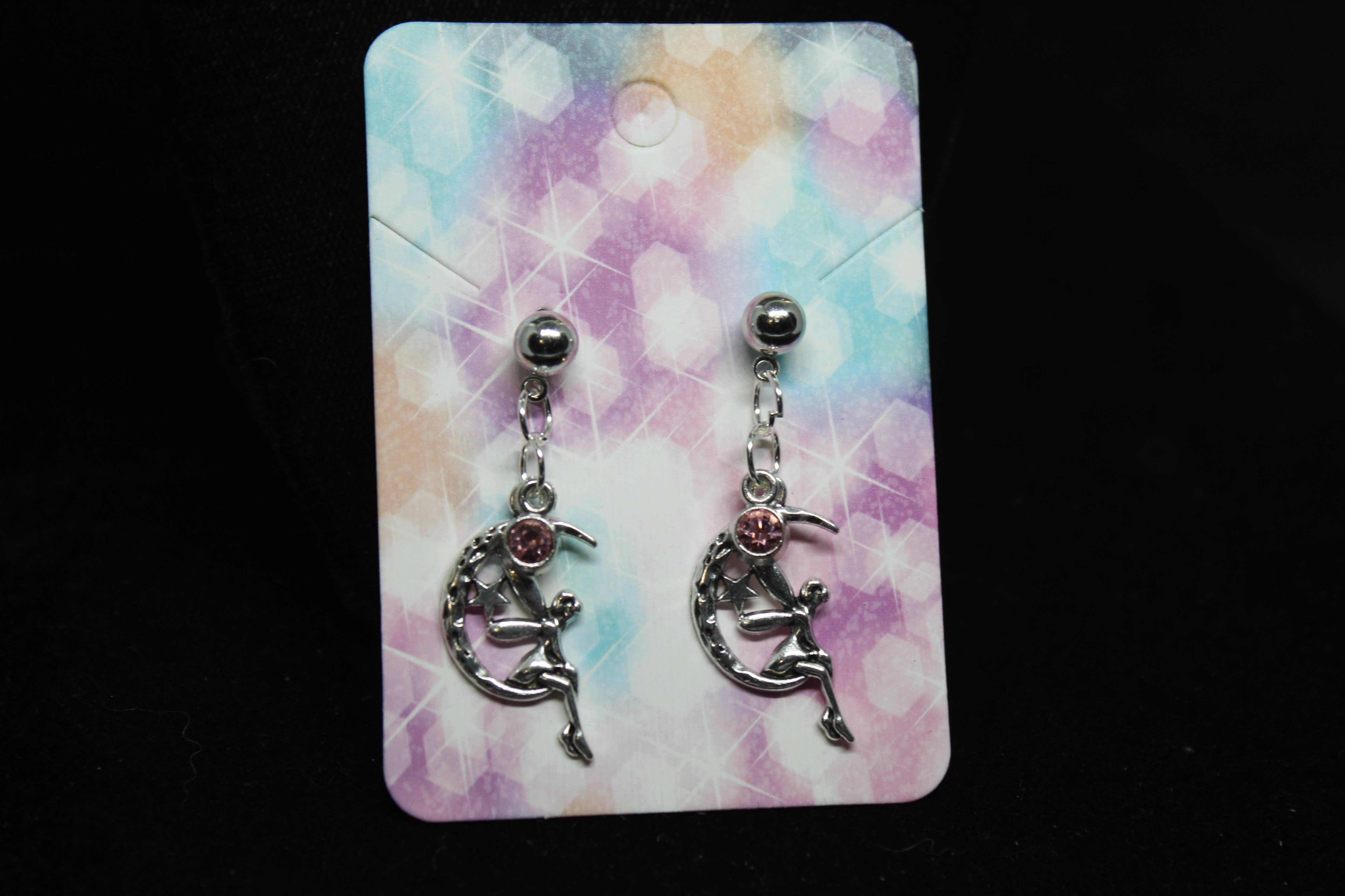 Witchcrafted in MI – Engroshandel Hængeøreringe og creoløreringe – Pink fe Witch Witchy smykker1