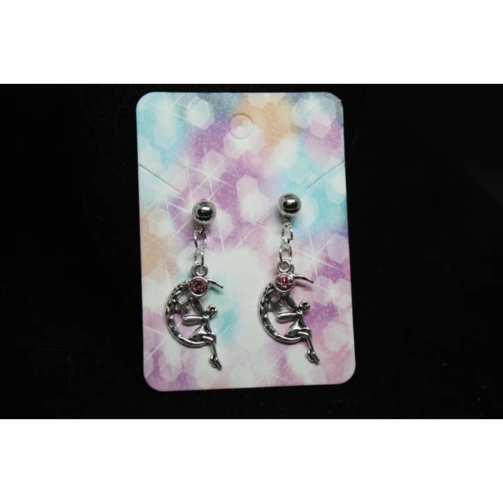 Witchcrafted in MI – Engroshandel Hængeøreringe og creoløreringe – Pink fe Witch Witchy smykker1