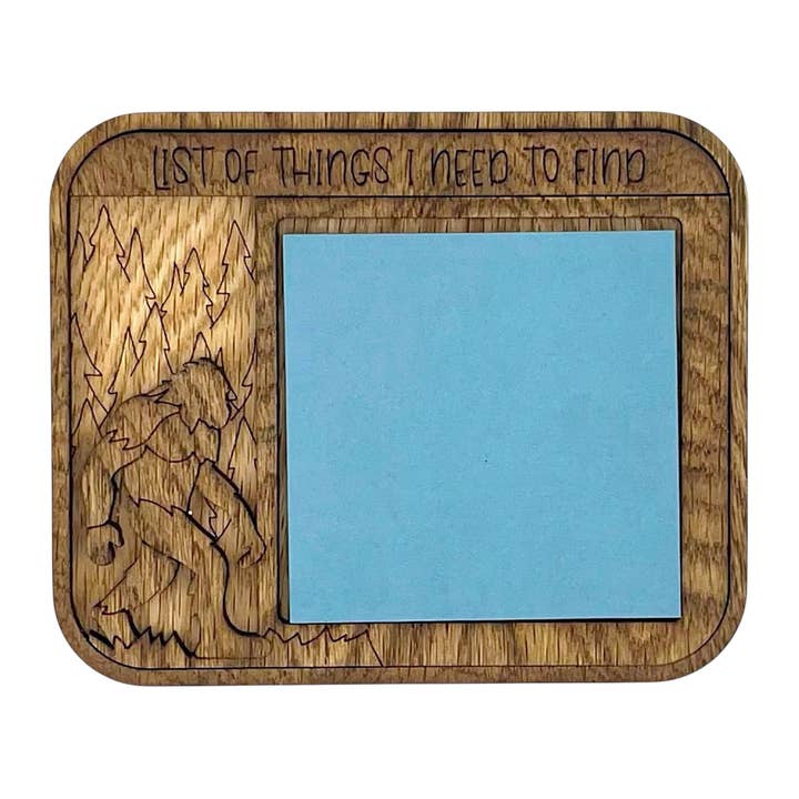 Bigfoot Sticky Note Tray for wholesale by Merriment Creations