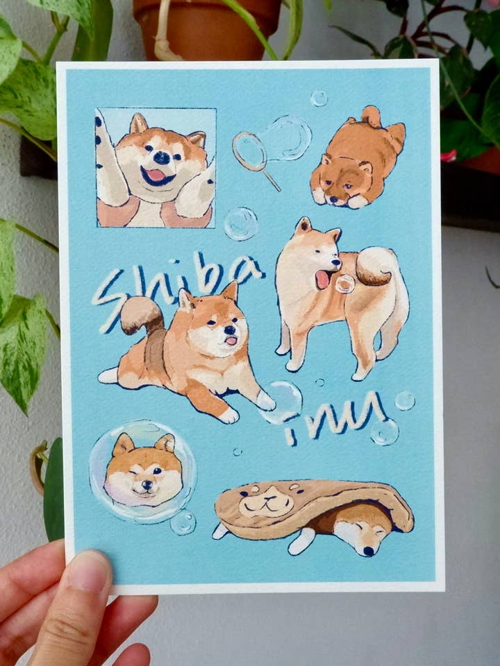 Shiba Inu Print for wholesale by Shooley