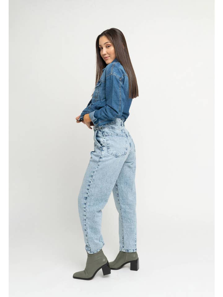 NOWA Jeans - Venta al por mayor Vaqueros - Mujer - Vaqueros holgados con detalle holgado para mujer