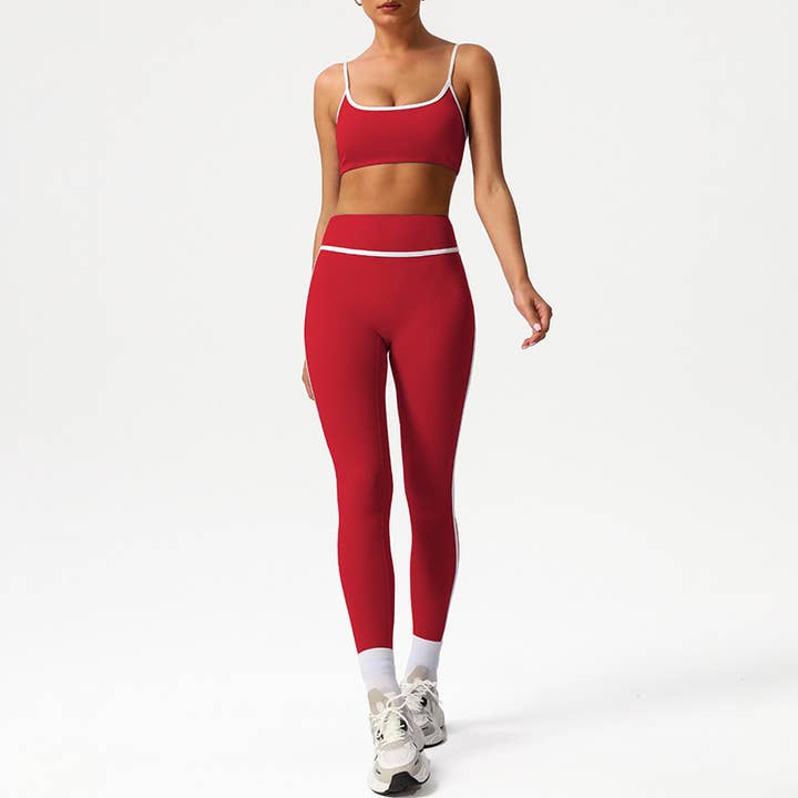 Built-In Pads Bra + High-Waisted Leggings 2-Piece Set for wholesale by WONDERXFANS