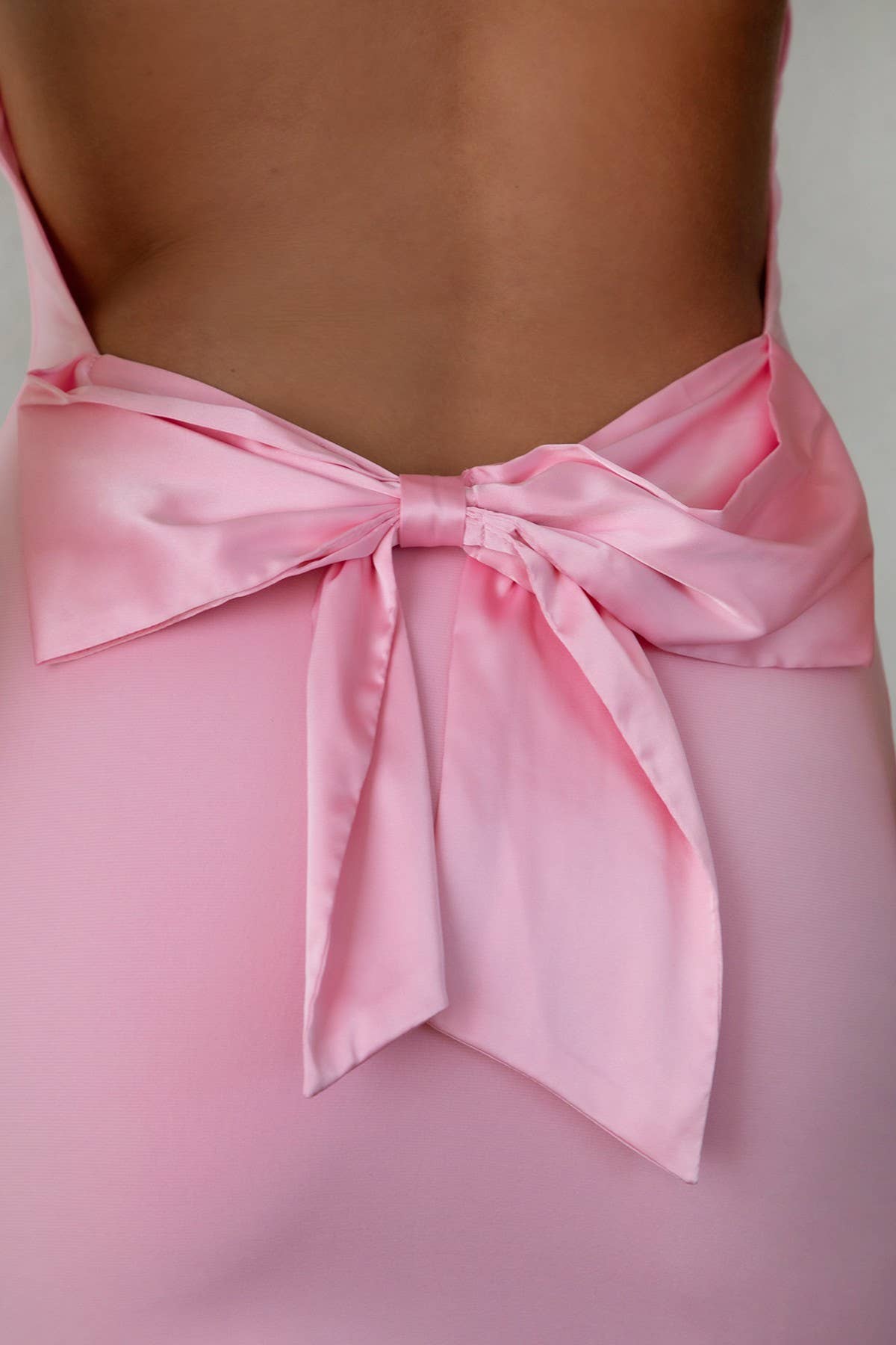 TICTOC - Wholesale Dress - Women's - REILEY Bodycon Slip Mini Dress With Satin Bow Detail8