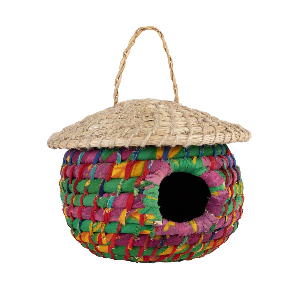 Ten Thousand Villages - Wholesale Bird House - Acorn Sari Birdhouse