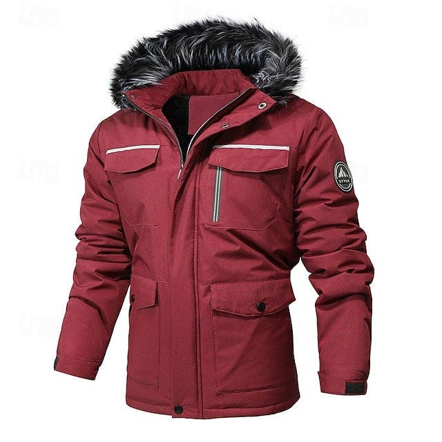 Ecovear - Wholesale Jacket - Men's - Mens Outdoor Polyester Fleece Hoodie Jacket