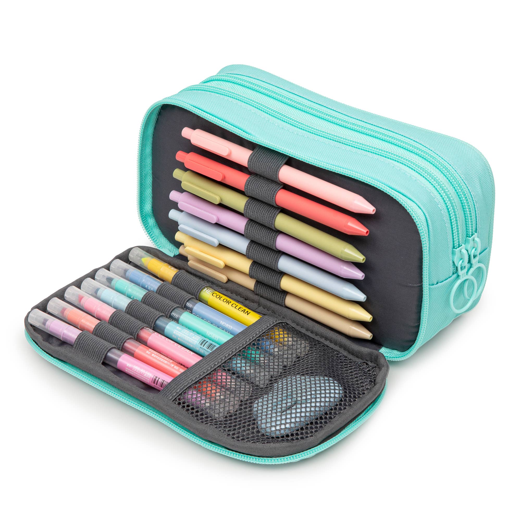 ZIPIT - Wholesale Pencil Case/Pouch - ZIPIT Half & Half Pencil Case, Aesthetic Pouch2
