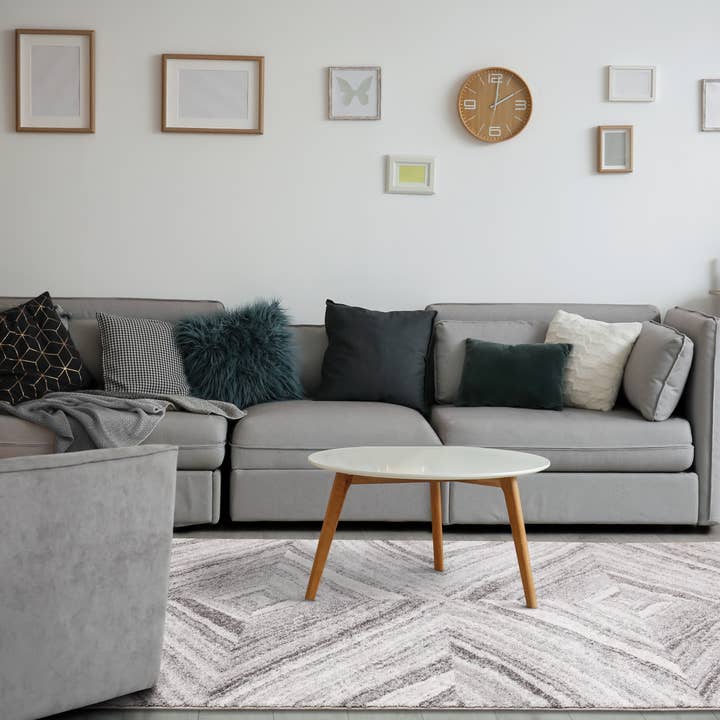 Tapis Paragon ombré gris crème Sable pour la vente par Kalora