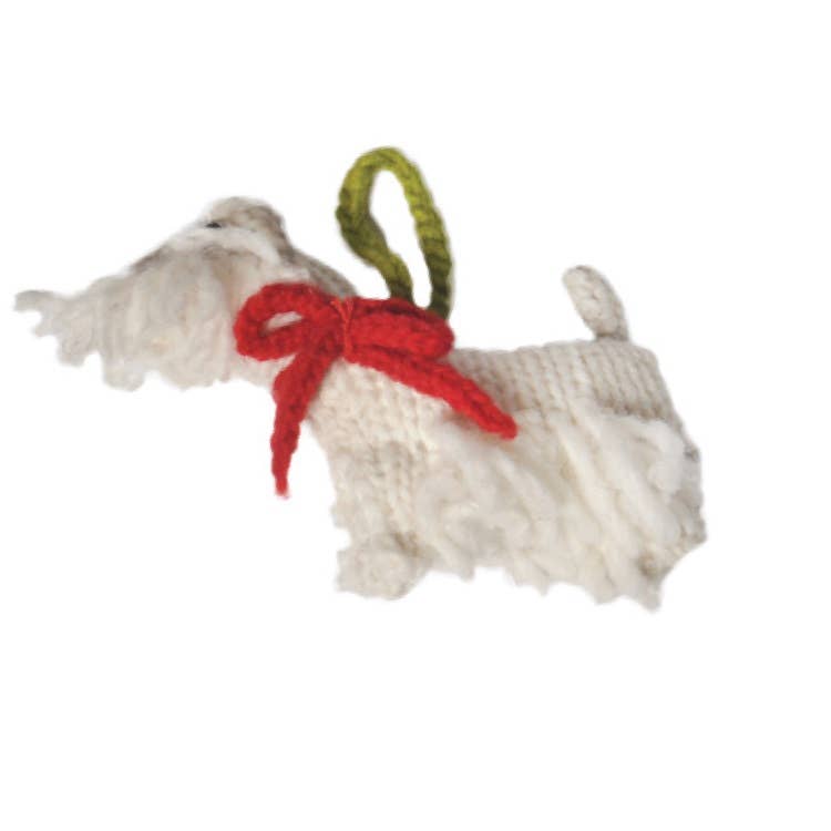CHILLY DOG LLC – wholesale Christmas decoration – Westie Dog Ornament1