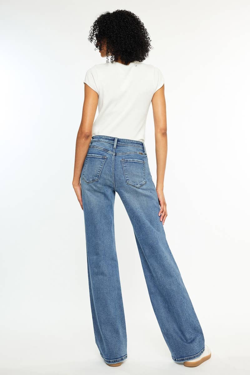 MEDIUM OPEN PACK HIGH RISE COMFORT 90’S FLARE JEANS-KC20100M for wholesale on Faire5