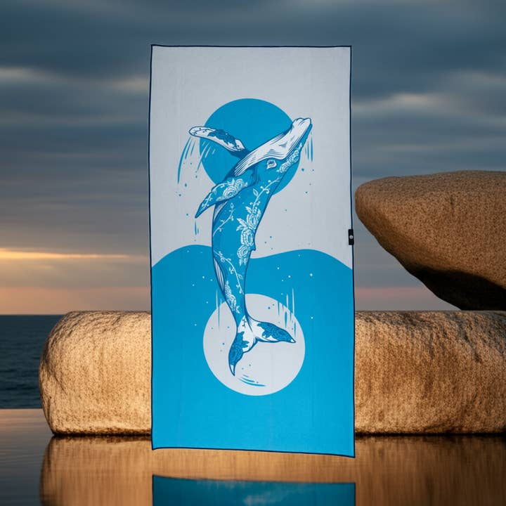 Everyday Towel - Whale Hello There for wholesale by Happy Faced