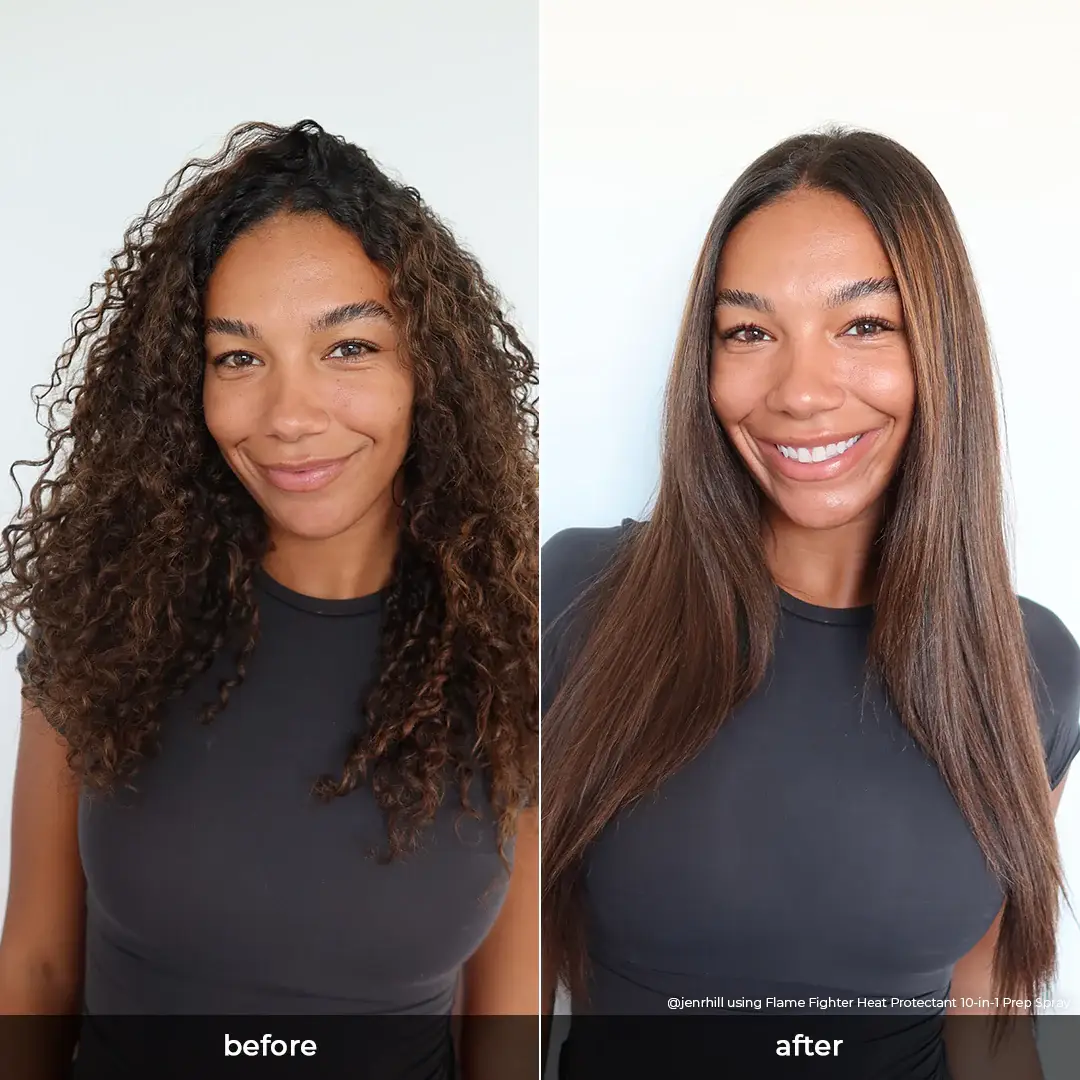 INH Hair - Wholesale Heat/Thermal Hair Protector - Flame Fighter Heat Protectant | 10-in-1 Hair Prep Spray11