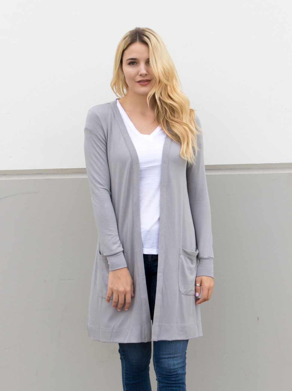 Tickled Teal - Wholesale Cardigan - Women's - Long Pocket Cardigan3