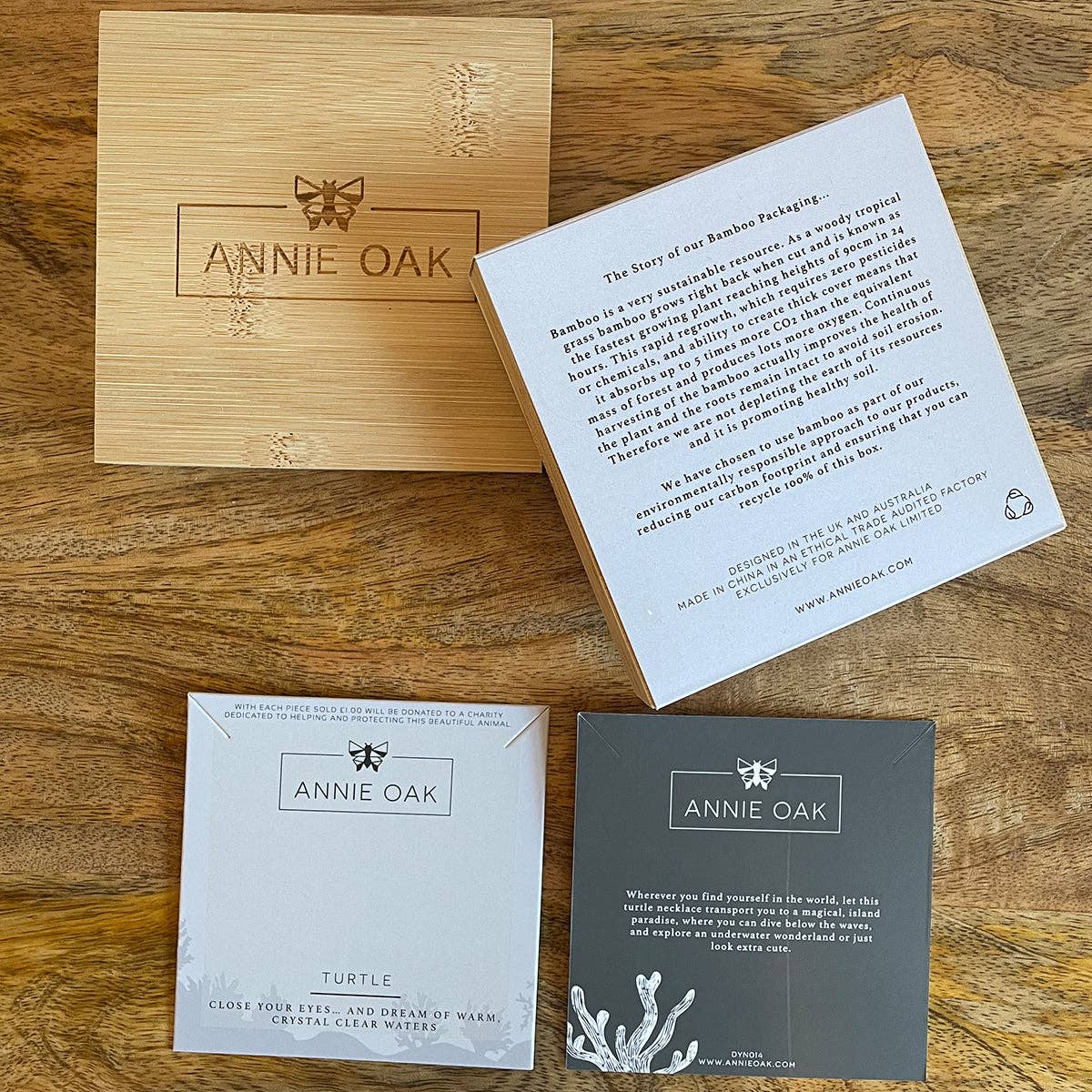 Annie Oak - Venta al por mayor Collares con colgantes/abalorios - Collar Turtle Geometric Plata5