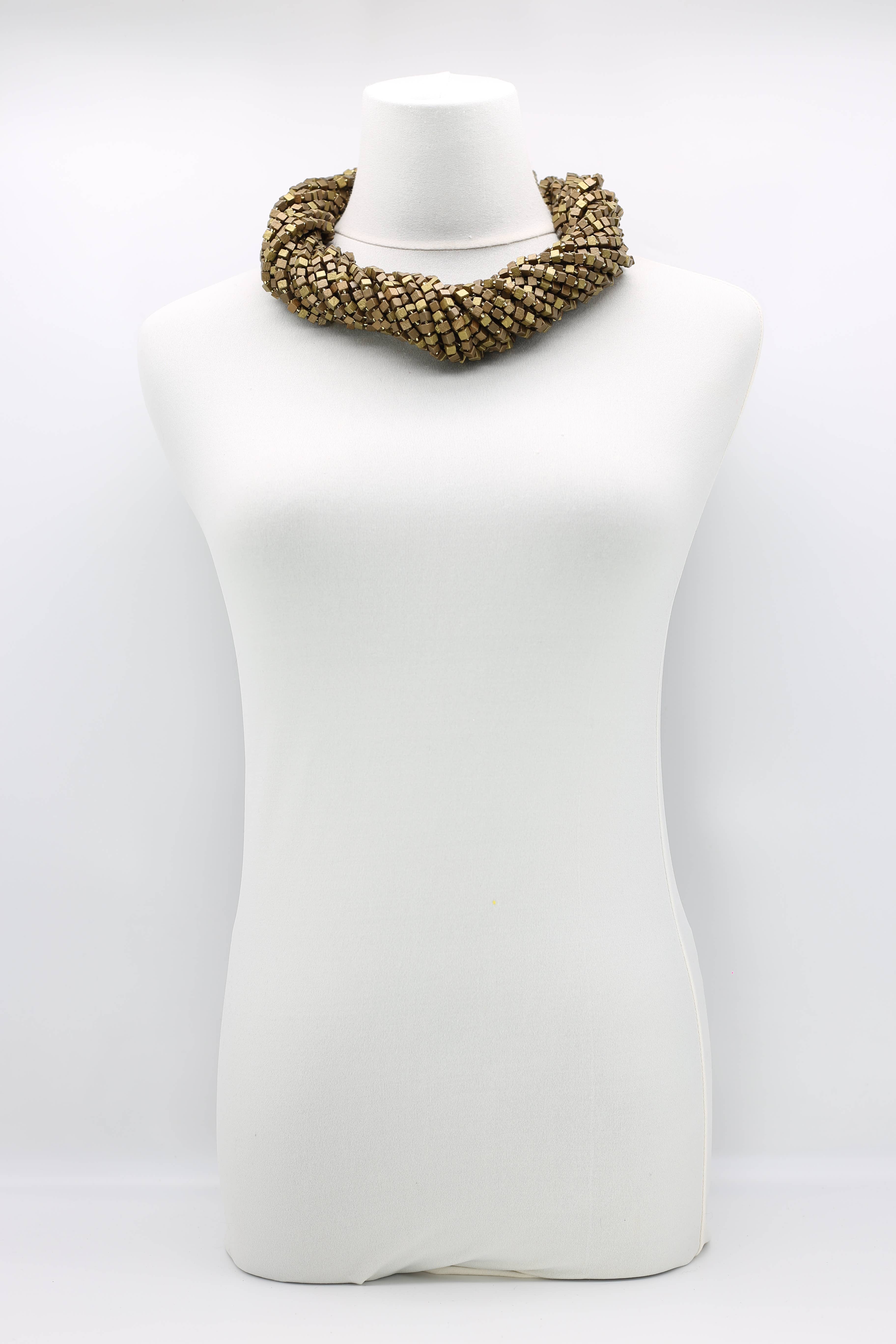 Jianhui London – Engroshandel Perlehalskæde – Den næste Pashmina halskæde Træperler - Mosaic Art113