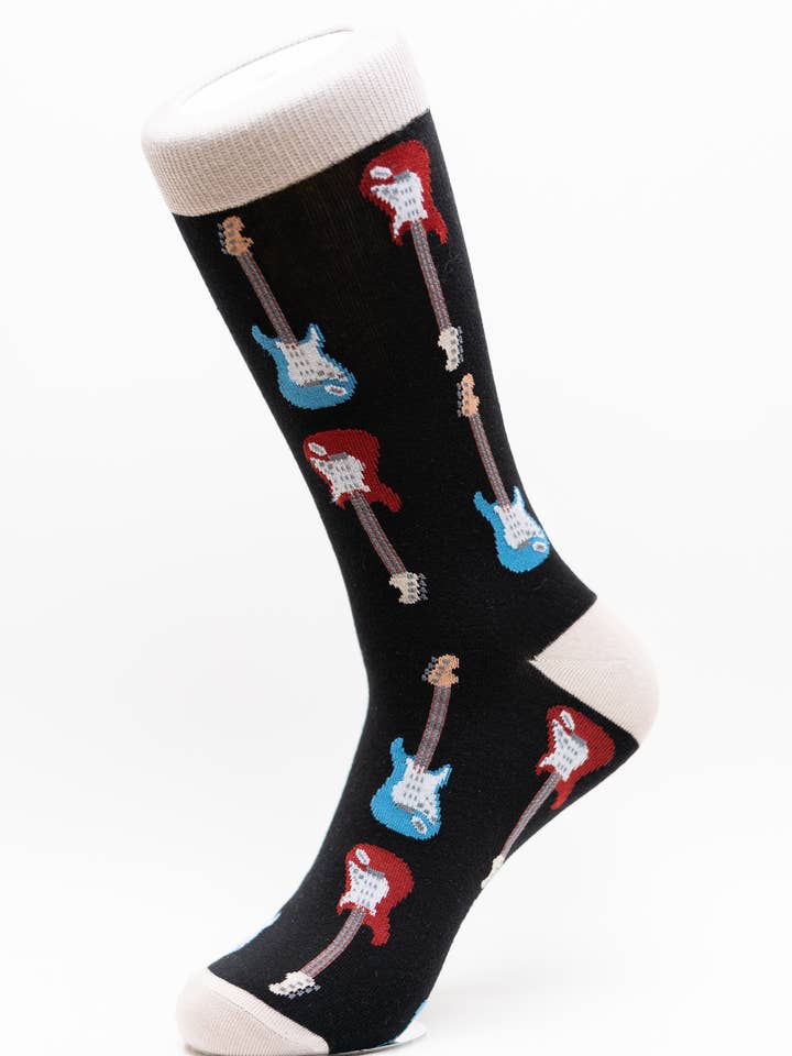 Guitarr besättningen strumpor för wholesale av moJJa