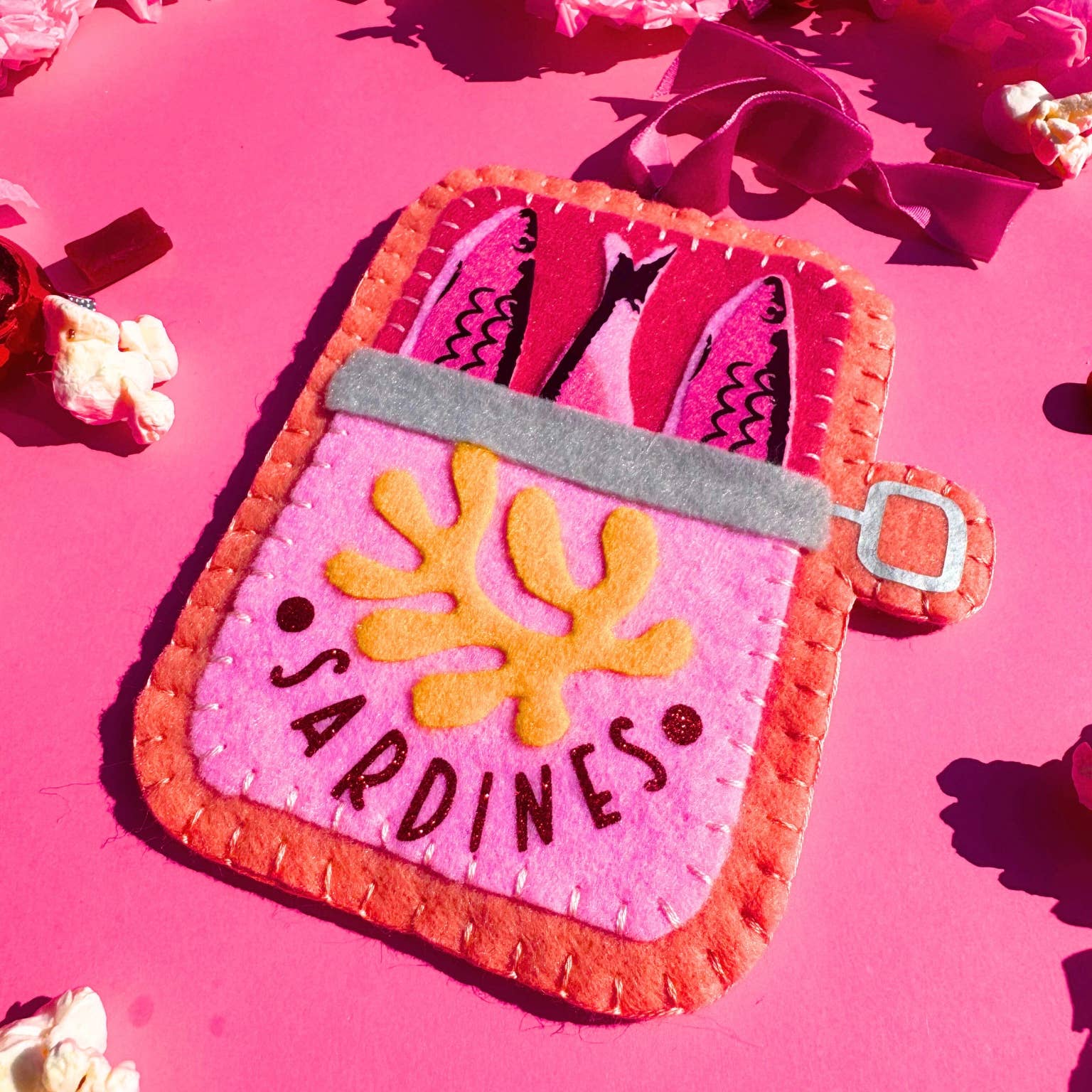 Lemon House Design - Wholesale Ornament - Felt Sardine Can Ornament3