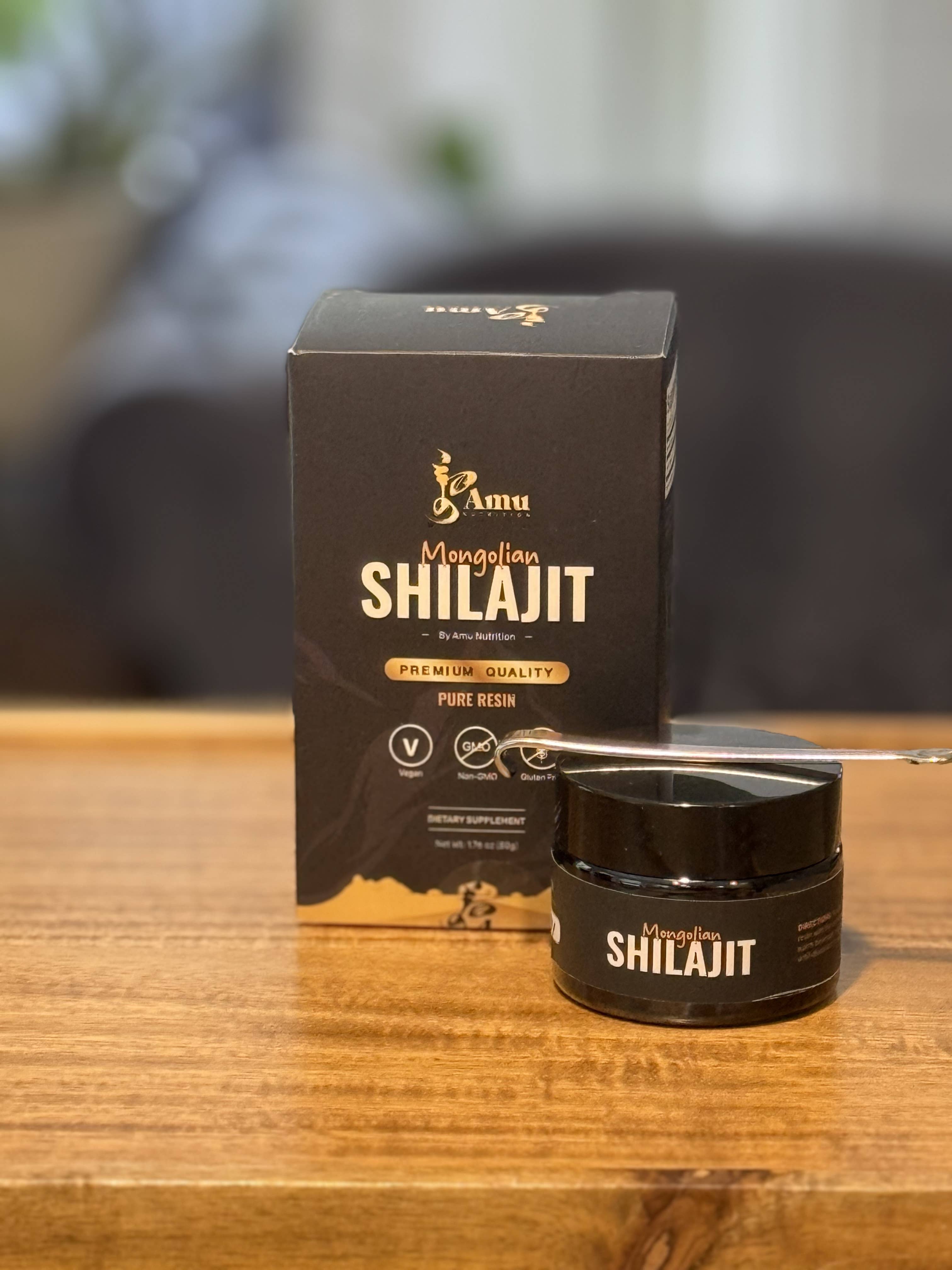 Amu Nutrition - Wholesale Oral Supplement/Vitamin - Mongolian Shilajit Resin |Supplement Bestseller | Lab-Tested