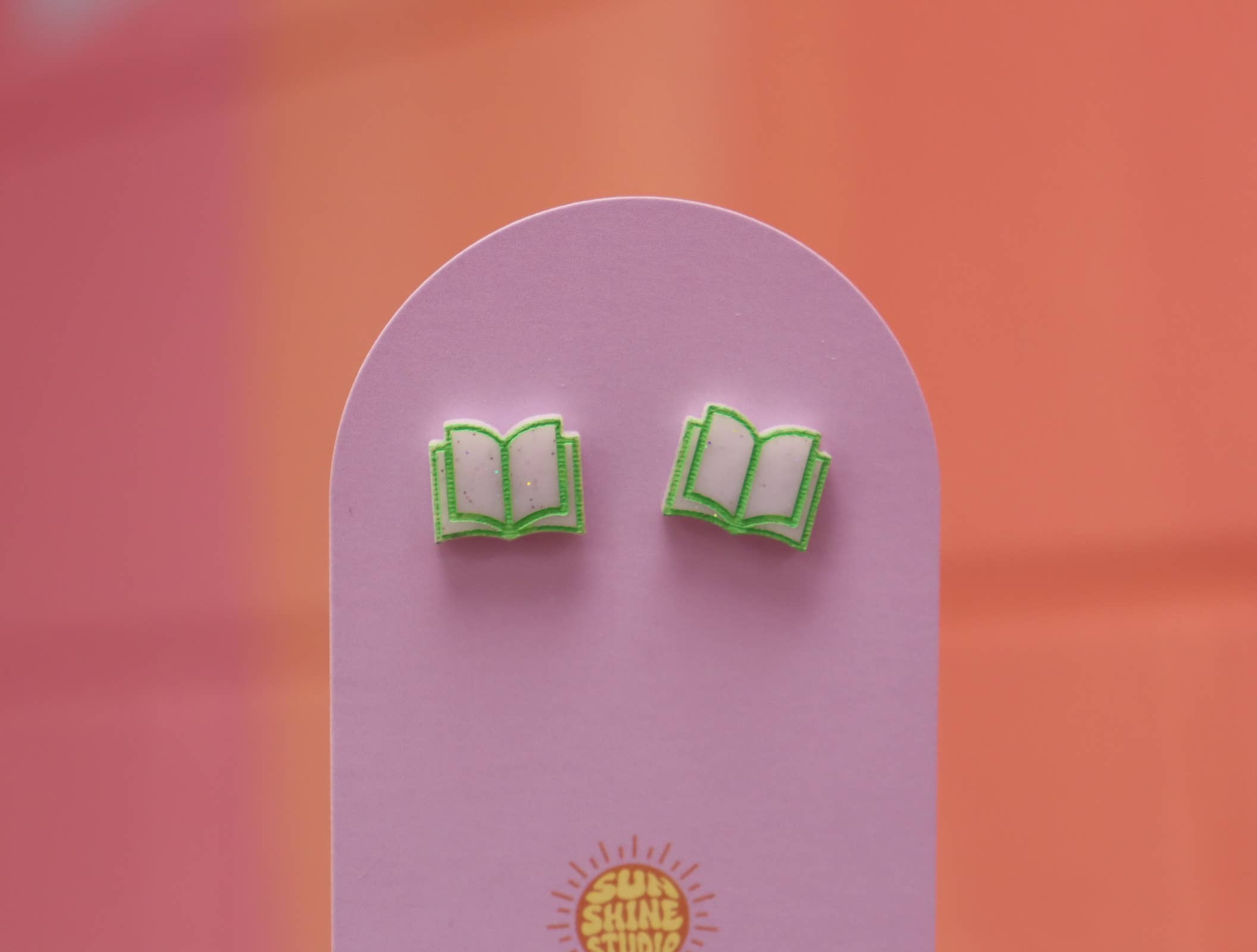 Sunshine Studio - Wholesale Stud/Post Earrings - Open Book Tiny Stud Earrings32