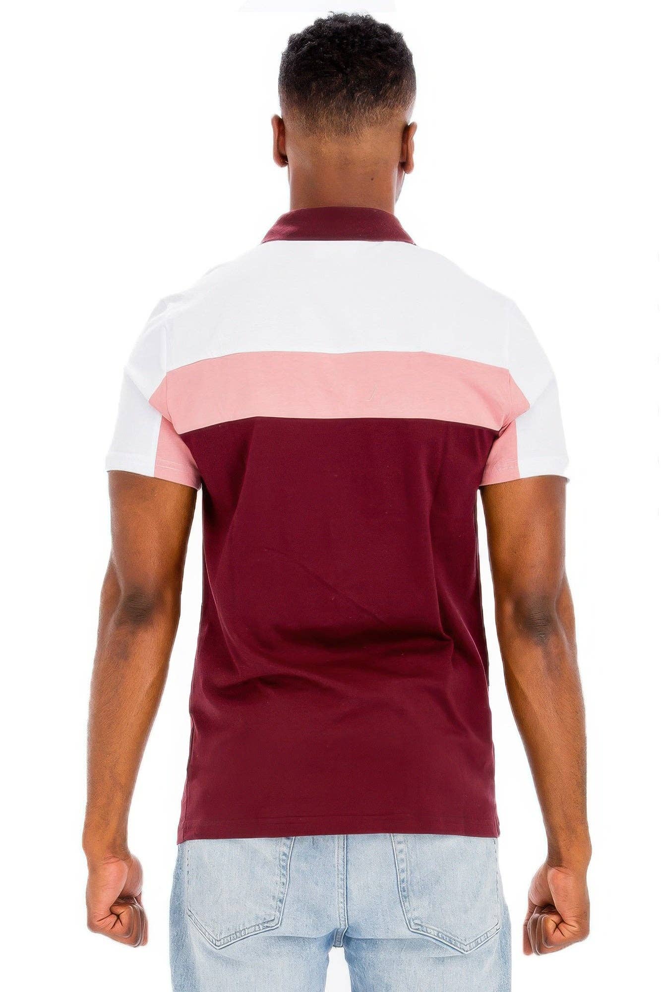 CC Wholesale Clothing - Wholesale Polo - Men's - Color Block Polo Short Sleeve10