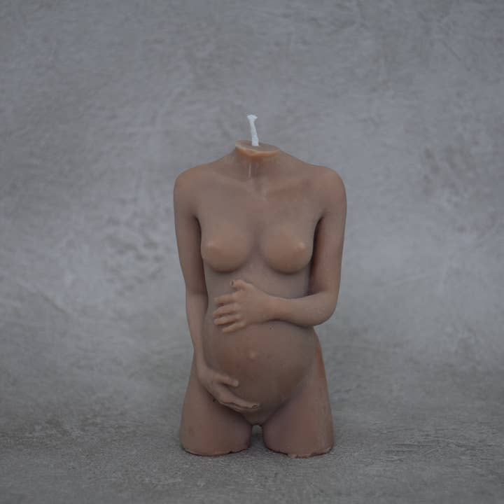 Nackt Candles - Venta al por mayor Velas de diseño llamativo - Vela de torso embarazada