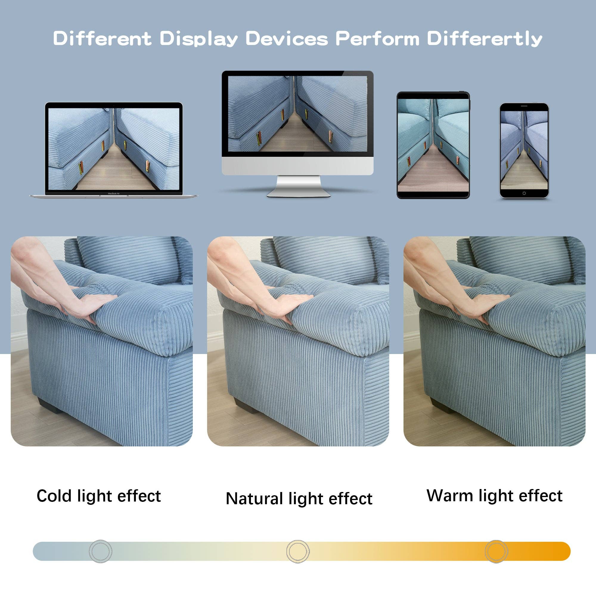 39F Inc. - Wholesale Sofa - Oversized Blue Cloud Modular Sectional Couch (13 Pillows)14