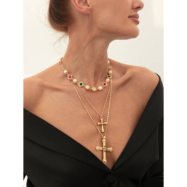 FurDecoration - Wholesale Pendant/charm necklace - Layered Tasseled Necklaces Accessories2