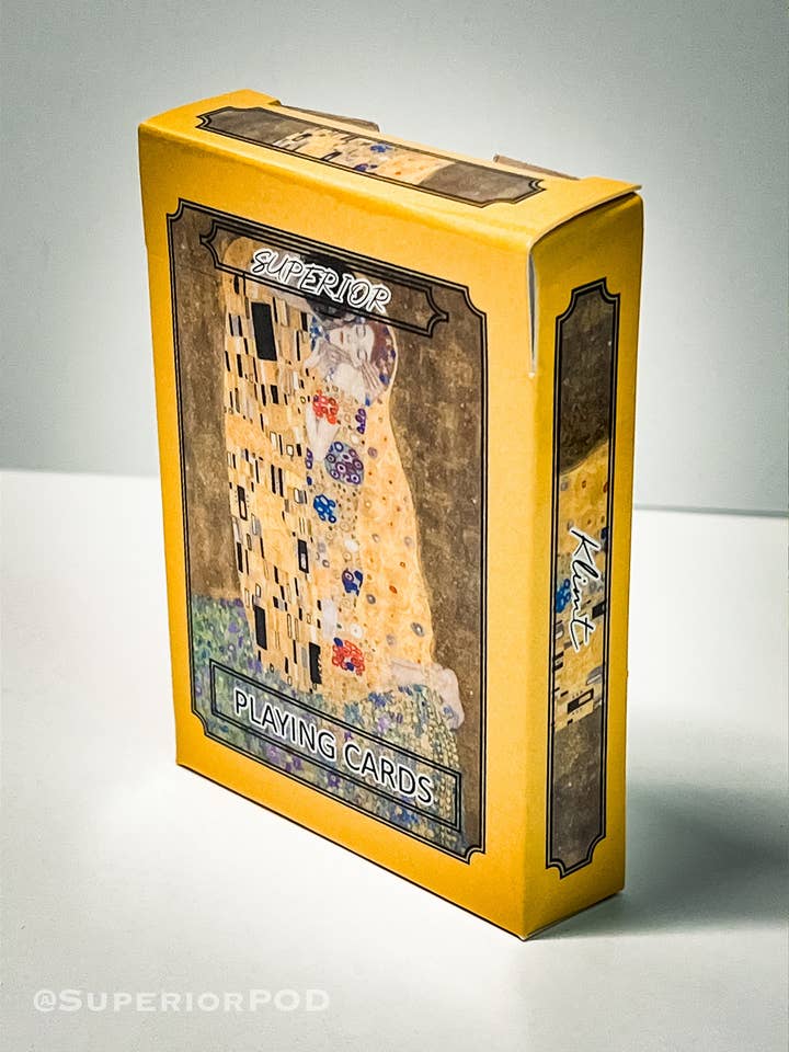 Gustav KLIMT De Kus Speelkaarten, Kunst Kaartspel voor wholesale door Superior Print on Demand