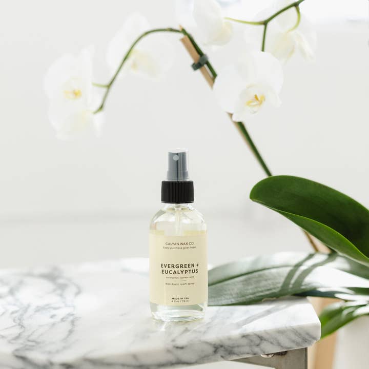 Calyan Wax Co. - Wholesale Room & Linen Spray - Evergreen + Eucalyptus - Room Spray2