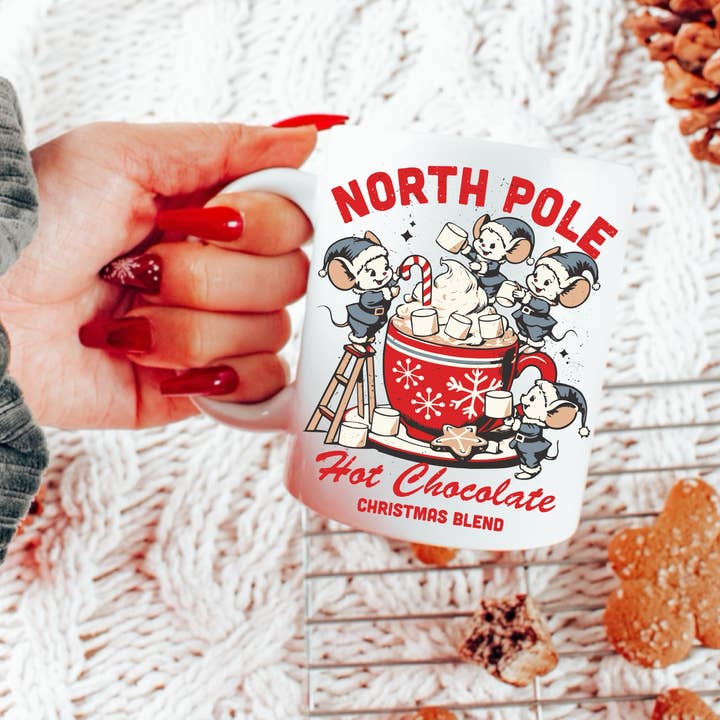 Ace the Pitmatian Co - Wholesale Coffee Mug - North Pole Hot Chocolate Blend Mug
