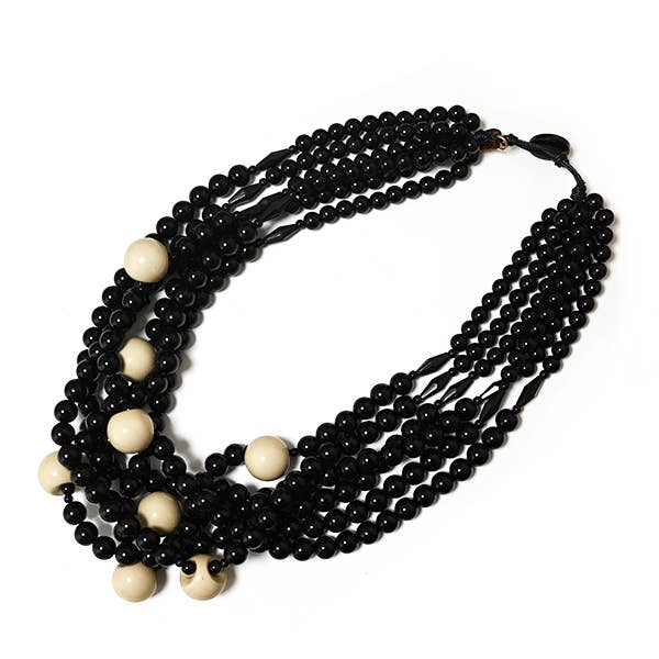 MULTISTRAND NECKLACE WITH RESIN BEADS - FT24152A470 for wholesale by AMORINO SRL