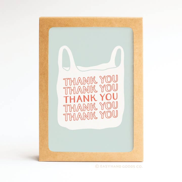 Tack Plastpåse Vikta Hälsningskort Set för wholesale av Easyhand Goods – formerly Onderkast