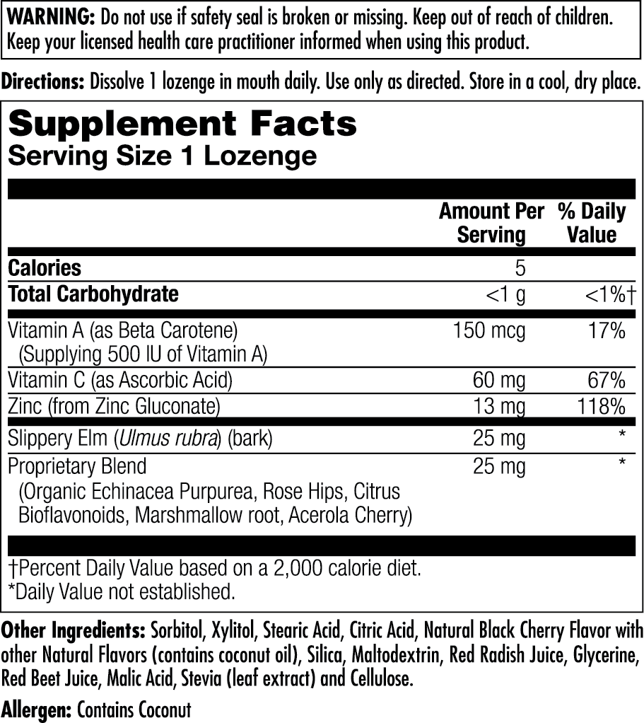 KAL - Wholesale Oral Supplement/Vitamin - LoZINCges™ Zinc Lozenges3
