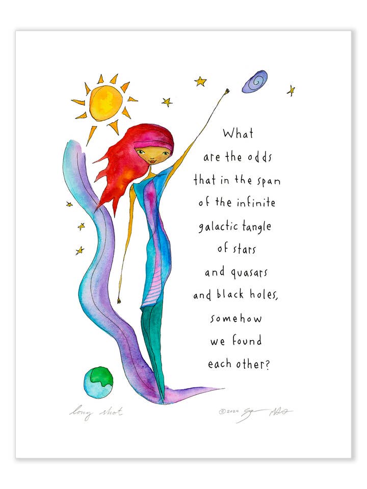 Long Shot 11x14 Art Print for wholesale by StoryPeople