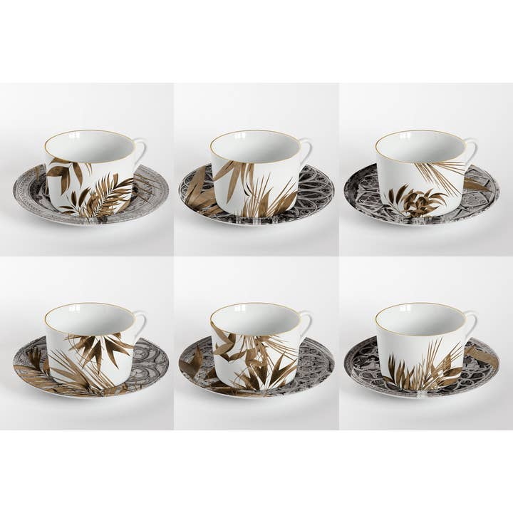 Il Duomo che Non C'è sæt med 6 tekopper for engroshandel hos Vito Nesta Grand Tour