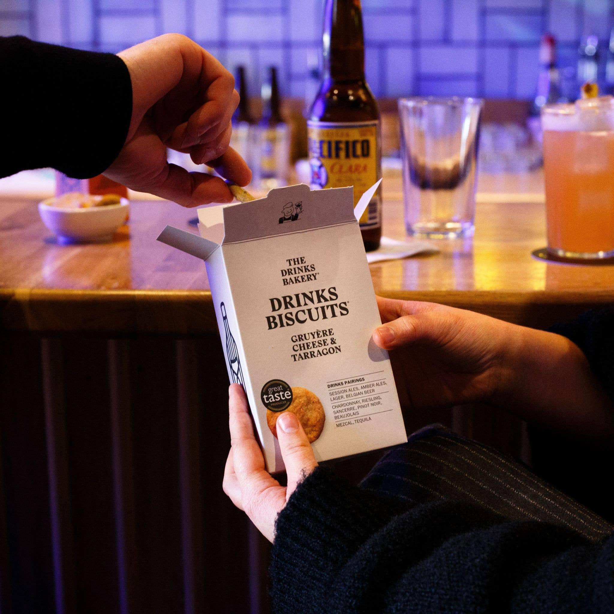 The Drinks Bakery - Wholesale Crackers - New Flavour - Gruyère Cheese & Tarragon Drinks Biscuits 110g1